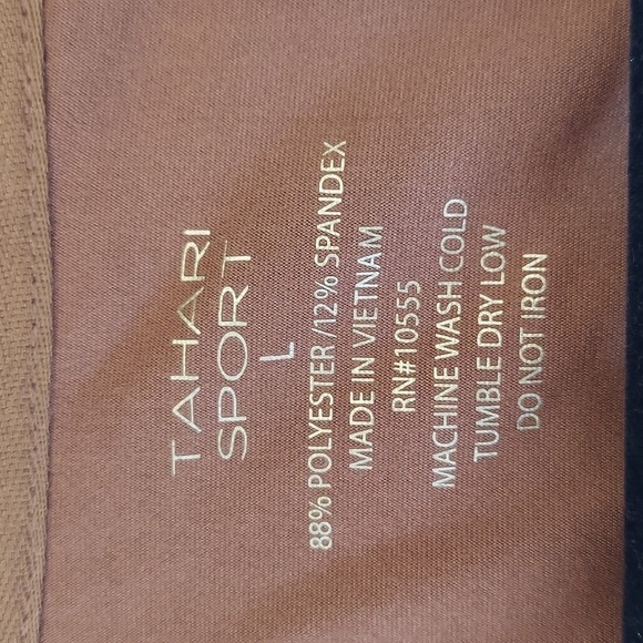 TAHARI SPORT Diagonal Color Block Dolman Sleeve Pullover Top - Picture 9 of 11